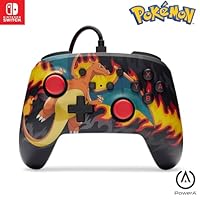 PowerA Enhanced Wired Controller for Nintendo Switch, Charizard Firestorm