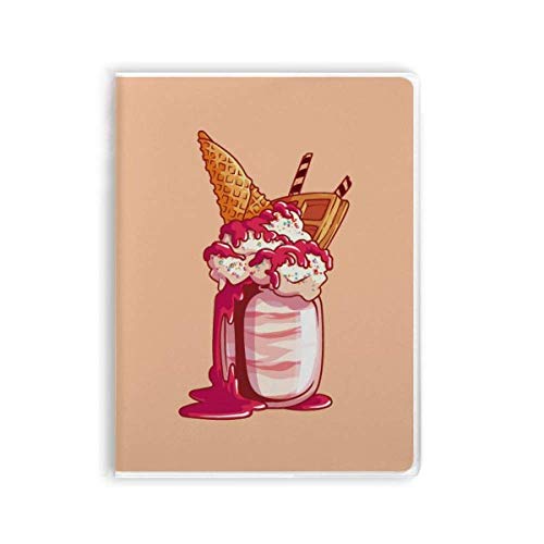 Carnet de notes couverture souple biscuits chocolat crème glacée pour vos écrits