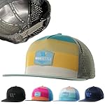 WAVESETTER Beach Trucker Hats for Men | Women | Boys | Girls | Surfing Running Fishing Boating | Lightweight | Flat Brim