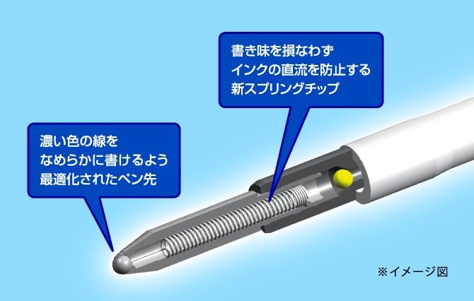 Uni Jetstream Ballpoint Pen - 0.38 mm - Black Ink - Clear Pink Body