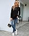 MOLERANI Sweatshirts for Women Casual Long Sleeve Crewneck Shirts Tunic Tops(Black,L)