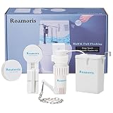 Roamoris Touchless Automatic Toilet Flusher,Flush Valve,Seat Gravity Button,7500mAh Rechargeable Bat