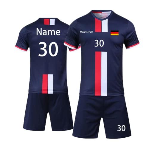 LAIFU Benutzerdefiniert Fussball Trikot Kinder Set und Erwachsene Set Personifizieren Name Nummer Mannschaft Fussball Trikots Herren und Frauen Cover