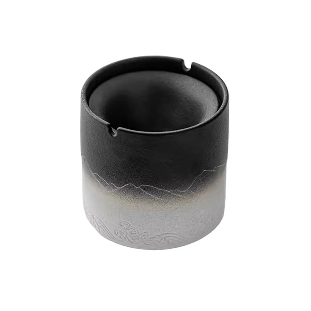 Cendrier en céramique anti-vent et robuste pour bureau et table de salon extérieure