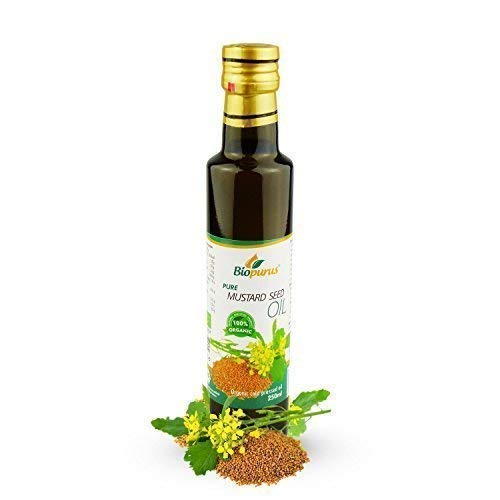 Certified Organic Cold Pressed Mustard Seed Oil 250 ml Biopurus