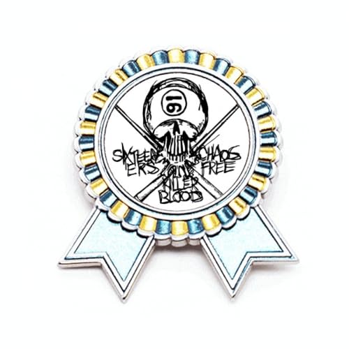 Broche squelette noir 16 Ninja en métal taille M pour customiser vos vêtements