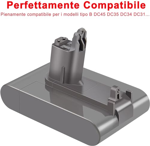 KUNLUN 3500mAh DC34 Batteria di Ricambio per DC45