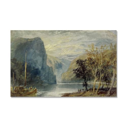 Reproduction d'art J.M.W. Turner A81 toile seule 30x48cm style romantisme anglais