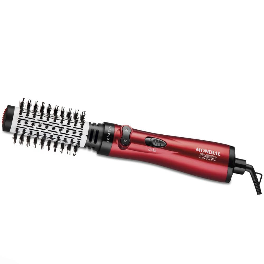 Escova Secadora Rotativa Mondial Red Infinity Keratin 3 em 1 1000W Cabo 360° ER-11 220V em promoção! Veja a oferta e mais achadinhos de Cabelos 2 Hoje é o melhor dia para comprar Escova Secadora Rotativa Mondial Red Infinity Keratin 3 em 1 1000W Cabo 360° ER-11 220V com aquele preço maroto! Promoção! Aproveite a oferta! 2