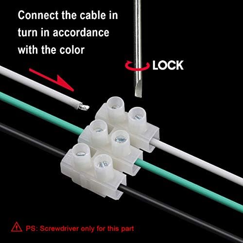 Waterproof Junction Box, Jirvyuk IP68 Outdoor Black Plastic Gland Electrical Junction Box with 2 Cable Connector for 4-12 mm Diameter Cable(2 Way)