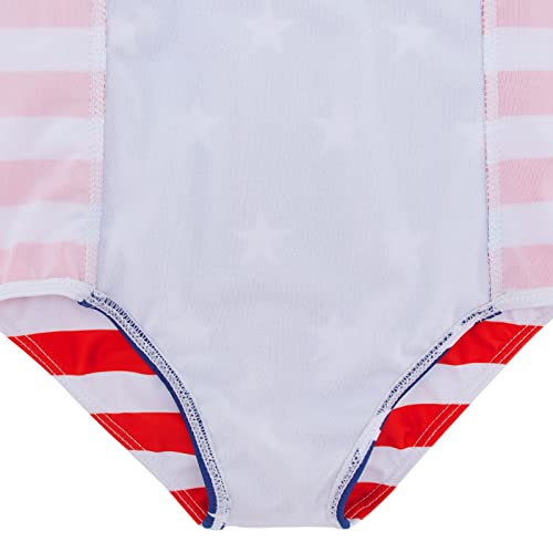 Image of RAISEVERN Baby Girls Swimsuit Ruffles Bathing Suits Cute Beach Sport Swimming Backless Summer One Piece Swimwear 2-7 Years