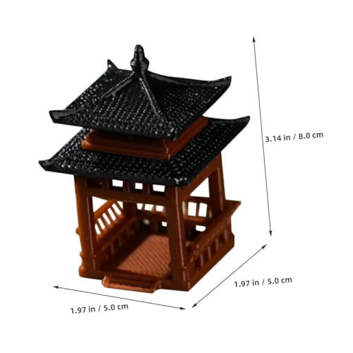 Décoration bonsaï avec le pavillon de simulation miniature YRYRYW - 3