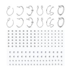 F2-Stick on jewelry + hoops -silver