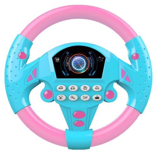 Volante Simulador De Conducción Niños para Coche, Juguete para Carro Bebe Volante De Coche, Juguete para Coche Simulación Volante Juguete Interactivo Pretendiendo Conducir Juguete para Niñas Niños