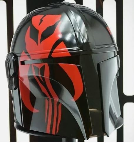 Armatura Mandaloriann Casco Beskar Nero Replica Mando Casco Indossabile Cosplay Prop Mandaloriano Medievale Cosplay Casco