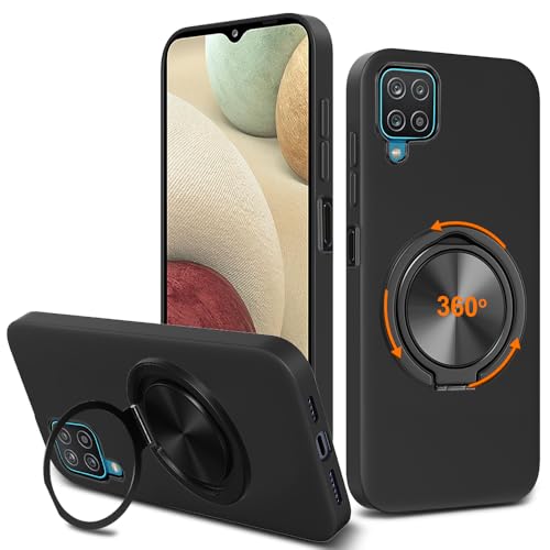 Coque Samsung A12 antichoc résout les chutes avec son anneau arrière