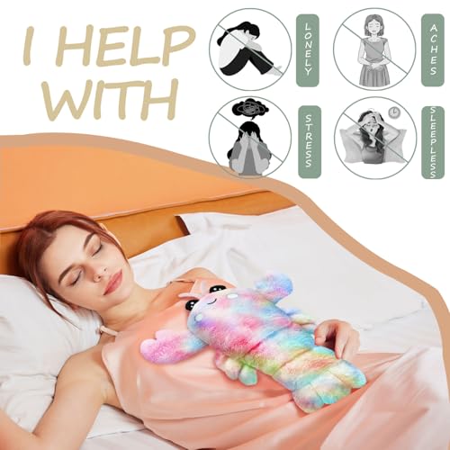 Image of Microwavable Heating Pad for Cramps, Cuddly Warming Pillow, Cute Lobster Plush with Heating Pad (Mullticolor)