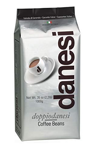 Danesi Caffe Italian Coffee Beans (Whole Roasted Coffee Beans for Espresso) - Espresso Coffee Beans (Medium Roast Whole Bean) Coffee Bean - Coffee Beans Espresso - Coffee Whole Bean - Doppio (2.2lb)