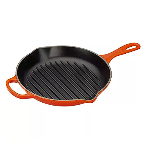 Le Creuset 20193260900422 Grillpfanne, Gusseisen, ofenrot, 23 cm
