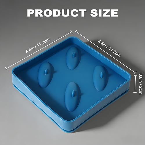 Molde de hielo de silicona con diseño de tiburón azul miniatura 3