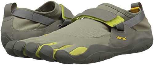 Vibram Tênis de treino masculino Five Fingers, KSO EVO, Cinza/Palma/Argila, 46 EU/11.5-12 M US D EU