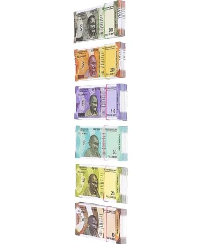 Image of Kids Learning Money Toy Set for Early Education, Currency Notes Pretend Play Kit, Counting & Money Skills Educational Toy for Boys & Girls, Creativity & Math Learning Activity Game Set (12x6)