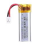 Liter 3.7V 180mAh 501235 Lipo Battery Rechargeable Lithium Polymer ion Battery Pack with PH-2.0 Connector