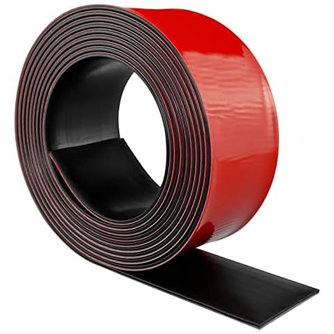 Neoprene Rubber Strips Self Adhesive Solid Rubber Sheets, Rolls & Strips for DIY Gaskets Crafts Pads Seals Warehouse Flooring Rubber Strip with Adhesive Backing (2” Wide x 1/8" Thick x 10' Long) Cover