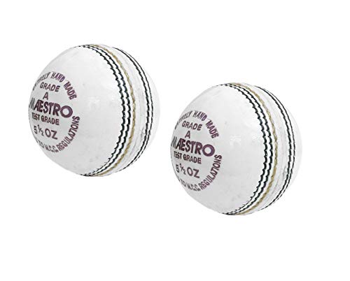 Balle de cricket CW Maestro Blanc Practise résistante à l'eau pour progresser