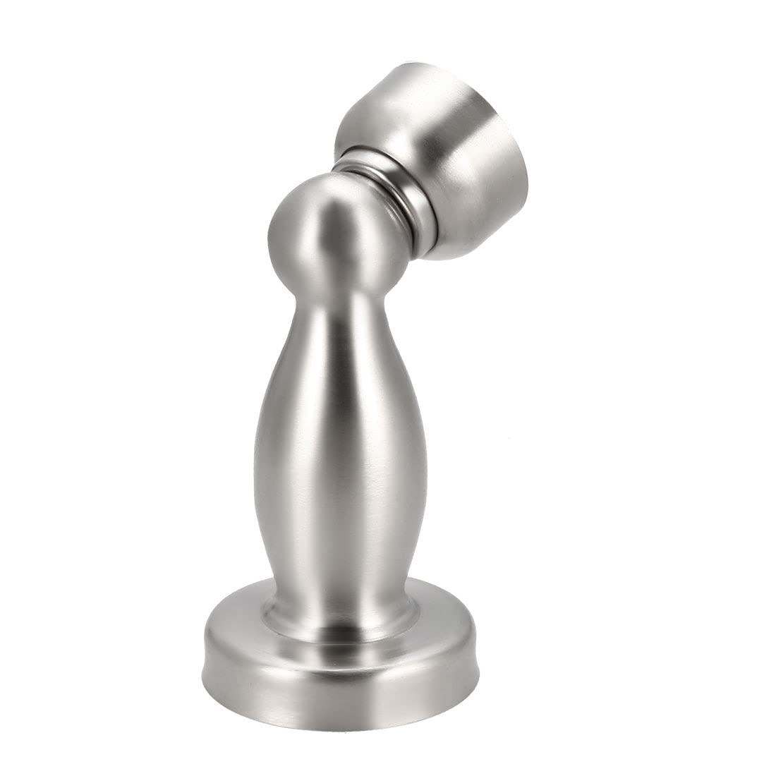 2pcs Magnetic Door Stopper Stainless Steel Doorstop Catch Holder with Screws Silver Tone