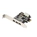 Produktbild PCIE Combo 2X 1394b + 1x 1394a Firewire Ports PCI-Express Controller Card, 1394 Card TI Chipset 1394 6pin Cable