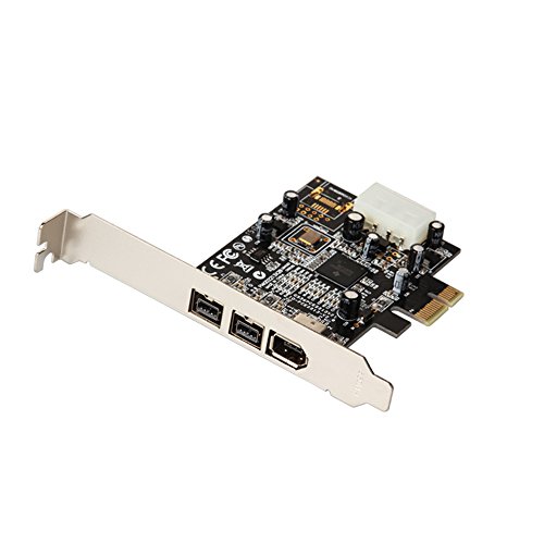 Carte contrôleur PCIe 1394b et 1394a FireWire avec chipset TI et câble 6 broches