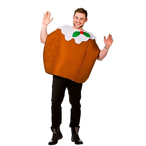 Wicked Costumes Adult Christmas Pudding Fancy Dress Costume - One Size