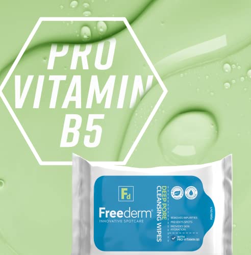 Freederm Fragrance Free Deep Pore Face Cleansing Wipes for Spot Prone Skin, Fights Spot Causing Bacteria, Biodegradable, 25-count - Image 4