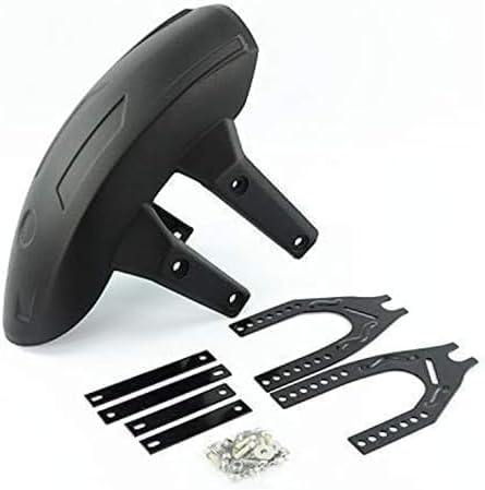 RevUp Bike Universaltyre Mudguard/Rear Mudguard Bracket with Rear tyre Hugger Plain Guard for Black for Yamha FZ-S