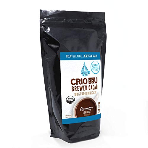Crio Bru Ecuador Light Roast 24oz (1.5 lb) Bag | Organic Healthy Brewed Cacao Drink | Great Substitute to Herbal Tea and Coffee | 99% Caffeine Free Gluten Free Low Calorie Honest Energy