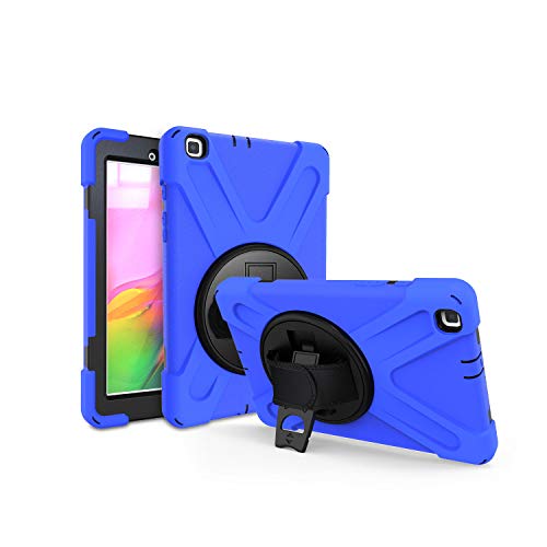 Protection Galaxy Tab A 8.0 2019 SM-T295 coque rotative 360 avec bandoulière
