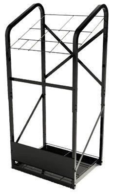 Southern Imperial R16-9PK-PVCDSPK Adjustable PVC Cut Pipe Rack44; Black