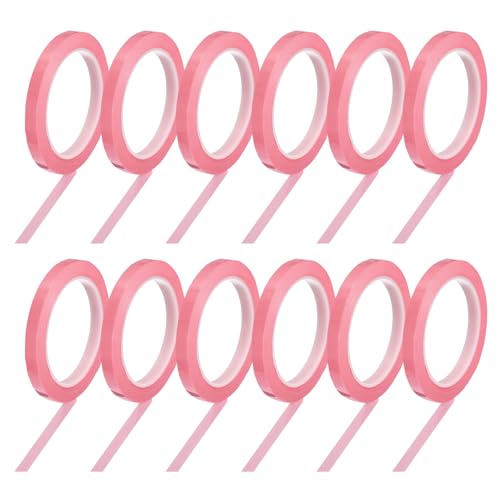 Evita confusiones de instrumental con la cinta rosa PATIKIL resistente al calor en 12 rollos