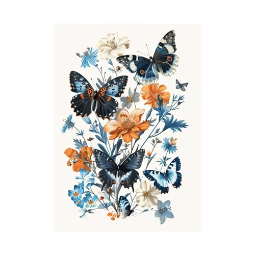 Toile non tissée art moderne papillon 40x60cm decoration murale salon
