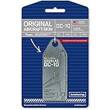 AVT070 AviationTag DC-10 (United Airlines Cargo) Reg #N326FE Gray Original Aircraft Skin Keychain/Luggage Tag/Etc with Lost & Found Feature