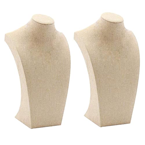 YsXoWiui Soporte para Maniquí de Busto para Exhibición de Colgantes de Collar, 115 * 200 Y 175 * 290 Mm
