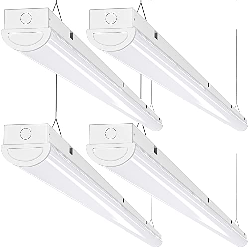 ANTLUX 110W LED Linear Strip Lights 8FT LED Shop Lights, 12000 Lumens, 5000K, 8 Foot Garage Light, Surface Mount and Hanging Ceiling Lighting Fixture, Fluorescent Tube Replacement, 4 Pack by ANTLUX - Used condition - US$153.99