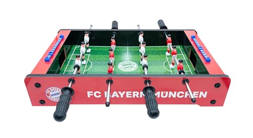 FC Bayern München Tischkicker Kinder - Offizieller Tischaufsatzkicker, kompakter und Leichter...