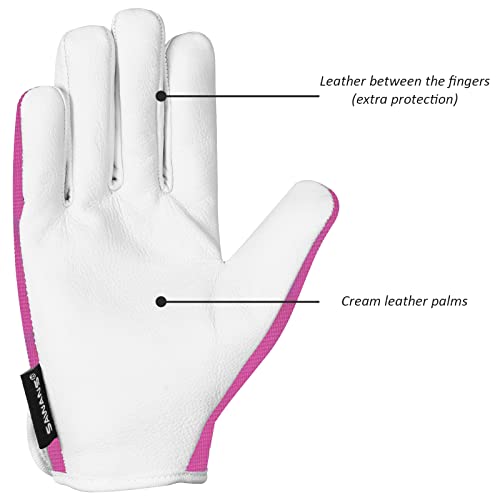 SAWANS Leather Gardening Gloves Ladies and Mens Thorn Proof Garden Gloves for Women and Men Ideal Gardening Gifts Durable Goatskin Work Gloves (L - Image 2