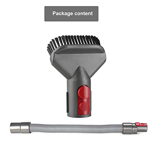 iVict Flexible Extension Hose and Quick Release Stiff Brush for Dyson V11 V10 V8 V7 Cordless Stick Vacuum Cleaner, Replacement Attachment Accessories for Dyson Vacuums - Thumbnail 6