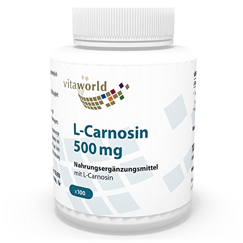 L-Carnosina 500mg 100 Cápsulas Vita World Farmacia Alemania...