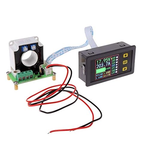 DollaTek amperomierz DC, cyfrowy multimetr, DC 0-90 V 100 A, woltomierz, amperomierz, moc w watach, miernik, bateria, monitor z ekranem LCD, czujnik holu, 12 V, 24 V, 30 V, 48 V, 60 V, 80 V, napi?cie