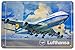 Produktbild Lufthansa 747 Retro Flugzeug Blechschild, hochwertig geprägtes Vintage Werbeschild, Blechschild,Türschild, Wandschild, 30 x 20 cm