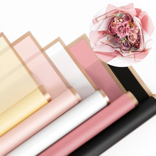 Papier d'emballage double face pour fleurs d'anniversaire et mariage